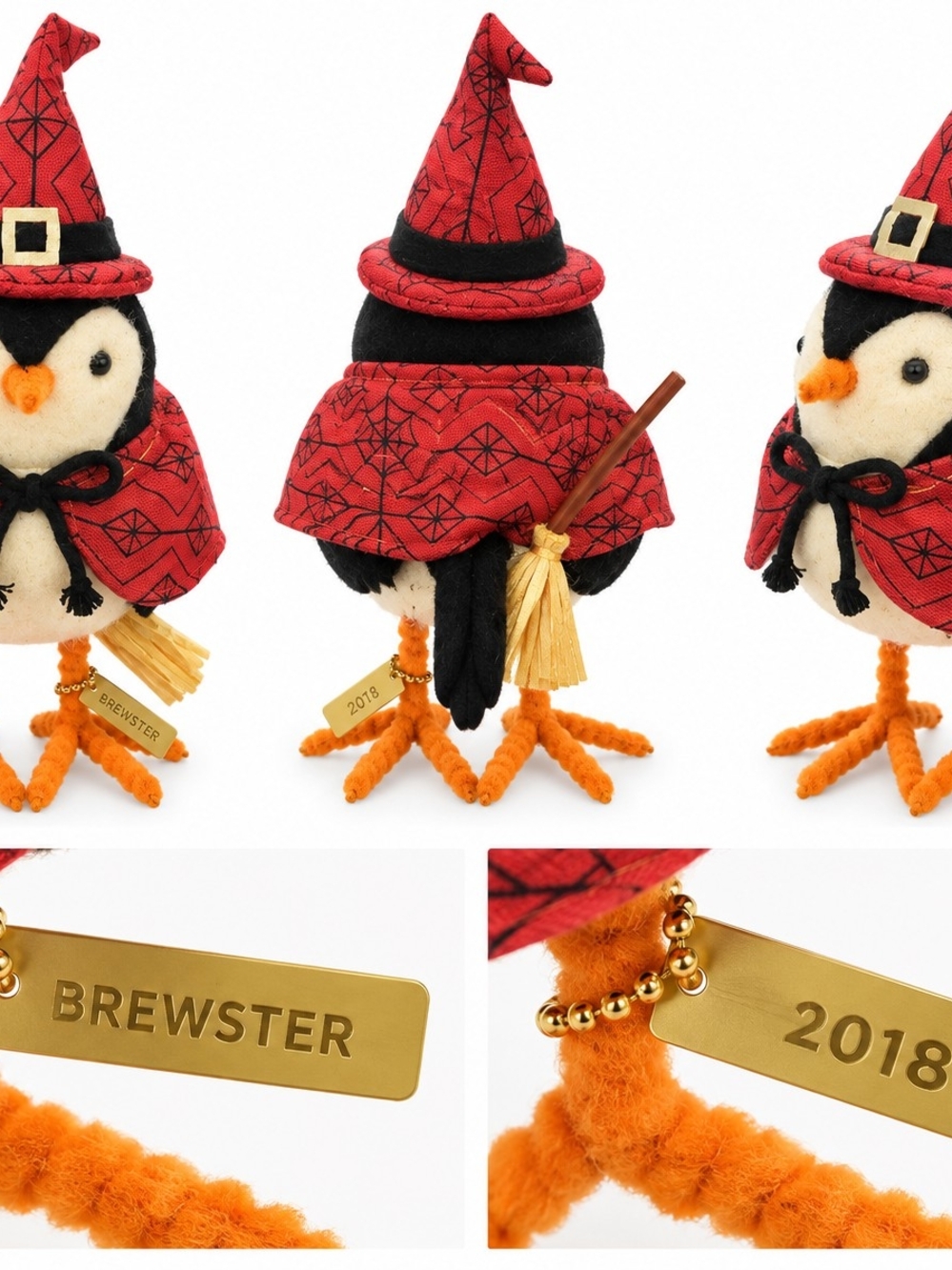 2018 Target Halloween Fabric Bird BREWSTER